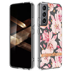 Funda Silicona Gel Goma Flores Carcasa para Samsung Galaxy S24 5G Rosa