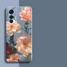 Funda Silicona Gel Goma Flores Carcasa para Vivo X70t Multicolor