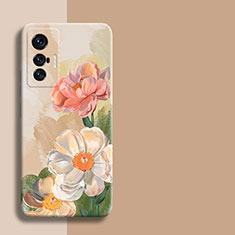 Funda Silicona Gel Goma Flores Carcasa para Vivo X70t Vistoso