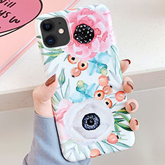 Funda Silicona Gel Goma Flores Carcasa S05 para Apple iPhone 11 Multicolor