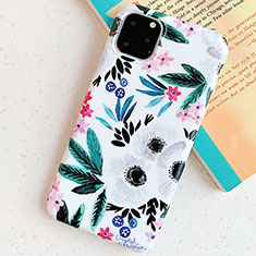 Funda Silicona Gel Goma Flores Carcasa S06 para Apple iPhone 11 Pro Cian