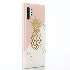 Funda Silicona Gel Goma Fruta Carcasa S01 para Samsung Galaxy Note 10 Plus Rosa