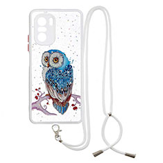 Funda Silicona Gel Goma Patron de Moda Carcasa con Acollador Cordon Lanyard Y01X para Xiaomi Mi 11X 5G Multicolor