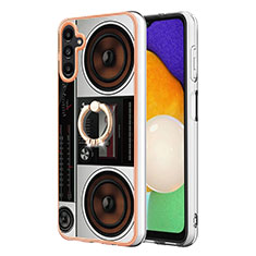 Funda Silicona Gel Goma Patron de Moda Carcasa con Acollador Cordon Lanyard YB8 para Samsung Galaxy Jump3 5G Vistoso