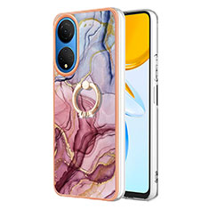 Funda Silicona Gel Goma Patron de Moda Carcasa con Anillo de dedo Soporte Y01B para Huawei Honor X7 Multicolor