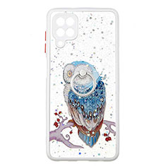 Funda Silicona Gel Goma Patron de Moda Carcasa con Anillo de dedo Soporte Y01X para Samsung Galaxy F12 Multicolor