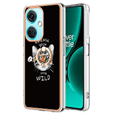 Funda Silicona Gel Goma Patron de Moda Carcasa con Anillo de dedo Soporte Y02B para OnePlus Nord CE 3 Lite 5G Multicolor