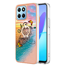 Funda Silicona Gel Goma Patron de Moda Carcasa con Anillo de dedo Soporte Y03B para Huawei Honor 70 Lite 5G Multicolor