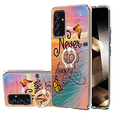 Funda Silicona Gel Goma Patron de Moda Carcasa con Anillo de dedo Soporte Y03B para Samsung Galaxy A15 4G Multicolor