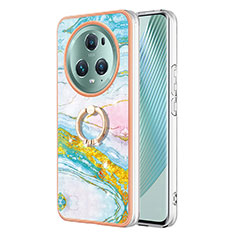 Funda Silicona Gel Goma Patron de Moda Carcasa con Anillo de dedo Soporte Y05B para Huawei Honor Magic5 Pro 5G Vistoso