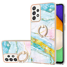 Funda Silicona Gel Goma Patron de Moda Carcasa con Anillo de dedo Soporte Y05B para Samsung Galaxy A52 4G Vistoso