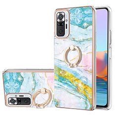 Funda Silicona Gel Goma Patron de Moda Carcasa con Anillo de dedo Soporte Y05B para Xiaomi Redmi Note 10 Pro 4G Vistoso