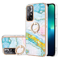 Funda Silicona Gel Goma Patron de Moda Carcasa con Anillo de dedo Soporte Y05B para Xiaomi Redmi Note 11 5G Vistoso