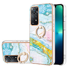 Funda Silicona Gel Goma Patron de Moda Carcasa con Anillo de dedo Soporte Y05B para Xiaomi Redmi Note 11 Pro 4G Vistoso