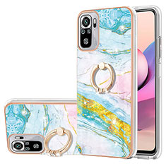 Funda Silicona Gel Goma Patron de Moda Carcasa con Anillo de dedo Soporte Y05B para Xiaomi Redmi Note 11 SE India 4G Vistoso