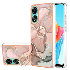 Funda Silicona Gel Goma Patron de Moda Carcasa con Anillo de dedo Soporte YB1 para Oppo A78 4G Multicolor