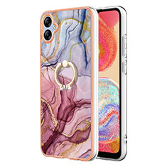 Funda Silicona Gel Goma Patron de Moda Carcasa con Anillo de dedo Soporte YB1 para Samsung Galaxy A04 4G Multicolor