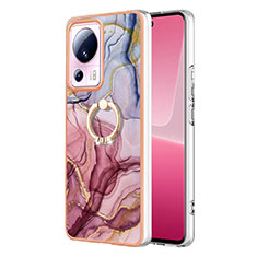 Funda Silicona Gel Goma Patron de Moda Carcasa con Anillo de dedo Soporte YB1 para Xiaomi Civi 2 5G Multicolor