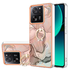 Funda Silicona Gel Goma Patron de Moda Carcasa con Anillo de dedo Soporte YB1 para Xiaomi Mi 13T 5G Multicolor