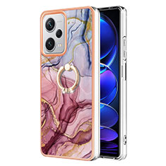 Funda Silicona Gel Goma Patron de Moda Carcasa con Anillo de dedo Soporte YB1 para Xiaomi Redmi Note 12 Explorer Multicolor