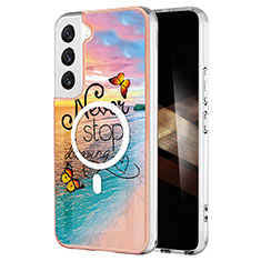 Funda Silicona Gel Goma Patron de Moda Carcasa con Mag-Safe Magnetic para Samsung Galaxy S24 Plus 5G Multicolor