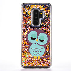 Funda Silicona Gel Goma Patron de Moda Carcasa K01 para Samsung Galaxy S9 Plus Cian