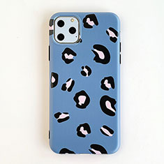 Funda Silicona Gel Goma Patron de Moda Carcasa para Apple iPhone 11 Pro Azul