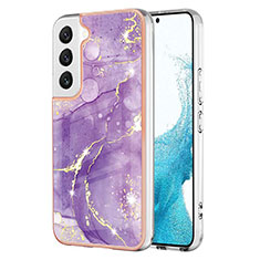 Funda Silicona Gel Goma Patron de Moda Carcasa para Samsung Galaxy S23 Plus 5G Morado