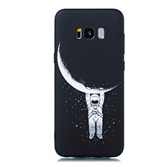 Funda Silicona Gel Goma Patron de Moda Carcasa para Samsung Galaxy S8 Negro