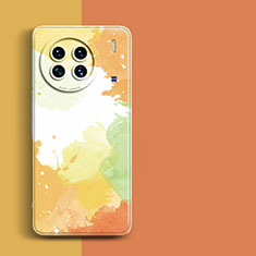 Funda Silicona Gel Goma Patron de Moda Carcasa para Vivo X90 Pro+ Plus 5G Amarillo