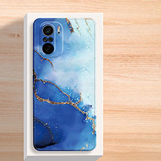 Funda Silicona Gel Goma Patron de Moda Carcasa para Xiaomi Mi 11X Pro 5G Azul