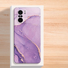 Funda Silicona Gel Goma Patron de Moda Carcasa para Xiaomi Redmi K40 5G Morado