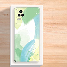 Funda Silicona Gel Goma Patron de Moda Carcasa para Xiaomi Redmi K50 5G Verde