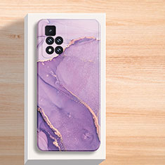 Funda Silicona Gel Goma Patron de Moda Carcasa para Xiaomi Redmi Note 11 5G Morado