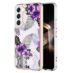 Funda Silicona Gel Goma Patron de Moda Carcasa S01 para Samsung Galaxy S24 Plus 5G Morado