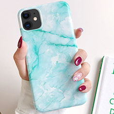 Funda Silicona Gel Goma Patron de Moda Carcasa S02 para Apple iPhone 11 Cian