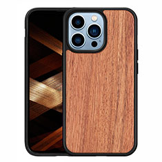 Funda Silicona Gel Goma Patron de Moda Carcasa S03 para Apple iPhone 15 Pro Max Marron Claro