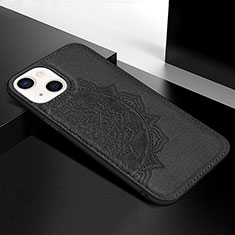 Funda Silicona Gel Goma Patron de Moda Carcasa S05 para Apple iPhone 13 Negro