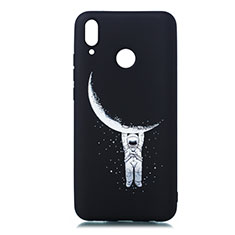 Funda Silicona Gel Goma Patron de Moda Carcasa S05 para Huawei Y9 (2019) Negro