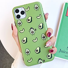 Funda Silicona Gel Goma Patron de Moda Carcasa S14 para Apple iPhone 11 Pro Verde