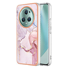 Funda Silicona Gel Goma Patron de Moda Carcasa Y01B para Huawei Honor X9a 5G Rosa