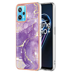 Funda Silicona Gel Goma Patron de Moda Carcasa Y01B para Realme Narzo 50 Pro 5G Morado