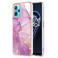 Funda Silicona Gel Goma Patron de Moda Carcasa Y01B para Realme Narzo 50 Pro 5G Purpura Claro