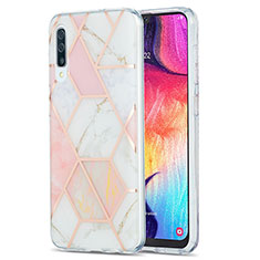 Funda Silicona Gel Goma Patron de Moda Carcasa Y01B para Samsung Galaxy A30S Rosa