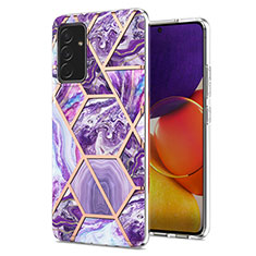 Funda Silicona Gel Goma Patron de Moda Carcasa Y01B para Samsung Galaxy F34 5G Morado