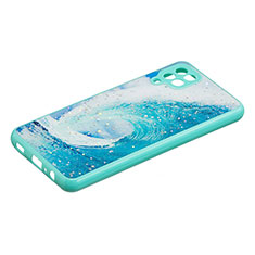 Funda Silicona Gel Goma Patron de Moda Carcasa Y01X para Samsung Galaxy A12 5G Verde