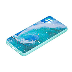 Funda Silicona Gel Goma Patron de Moda Carcasa Y01X para Samsung Galaxy A22 5G Verde