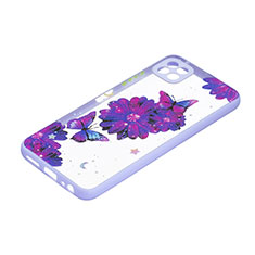 Funda Silicona Gel Goma Patron de Moda Carcasa Y01X para Samsung Galaxy A22s 5G Morado