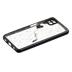 Funda Silicona Gel Goma Patron de Moda Carcasa Y01X para Samsung Galaxy F12 Negro