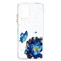 Funda Silicona Gel Goma Patron de Moda Carcasa Y01X para Xiaomi Redmi Note 10 4G Azul